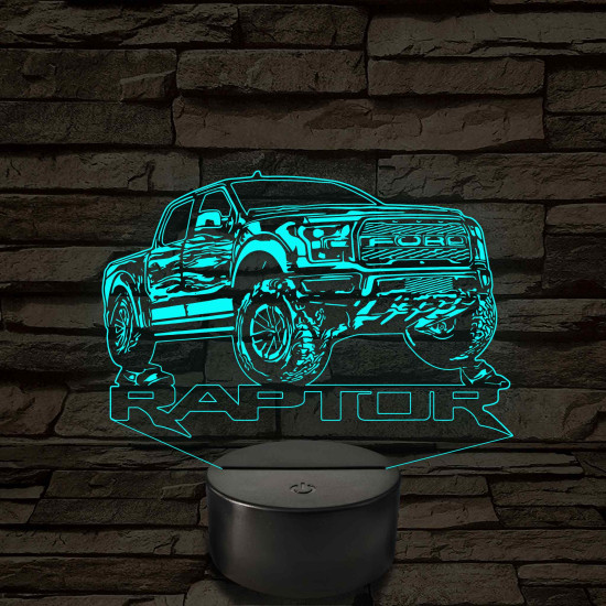 Ford Raptor – 7 színű, színváltós LED lámpa