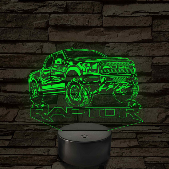 Ford Raptor – 7 színű, színváltós LED lámpa