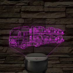 Autószállító Mercedes trailer – 7 színű, színváltós LED lámpa