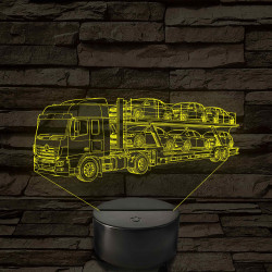 Autószállító Mercedes trailer – 7 színű, színváltós LED lámpa