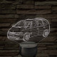 Renault Espace III – 7 színű, színváltós LED lámpa