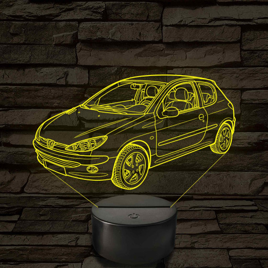 Peugeot 206 LED Lámpa – Egyedi rendszámmal gravírozható
