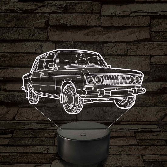 Lada 1500 S - 7 színű 3D led lámpa