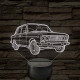 Lada 1500 S - 7 színű 3D led lámpa