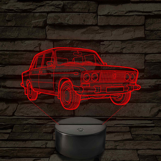 Lada 1500 S - 7 színű 3D led lámpa
