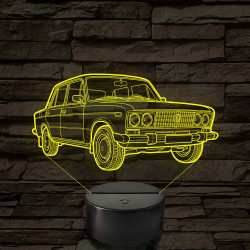 Lada 1500 S - 7 színű 3D led lámpa