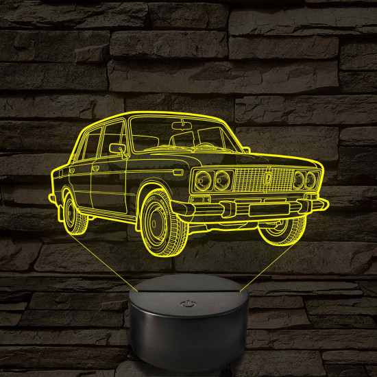 Lada 1500 S - 7 színű 3D led lámpa