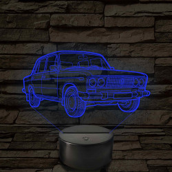 Lada 1500 S - 7 színű 3D led lámpa