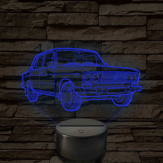 Lada 1500 S - 7 színű 3D led lámpa