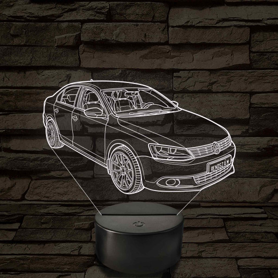 VW Jetta 6 TSI – 7 színű, színváltós LED lámpa