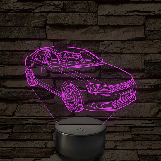 VW Jetta 6 TSI – 7 színű, színváltós LED lámpa