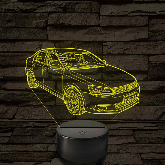 VW Jetta 6 TSI – 7 színű, színváltós LED lámpa
