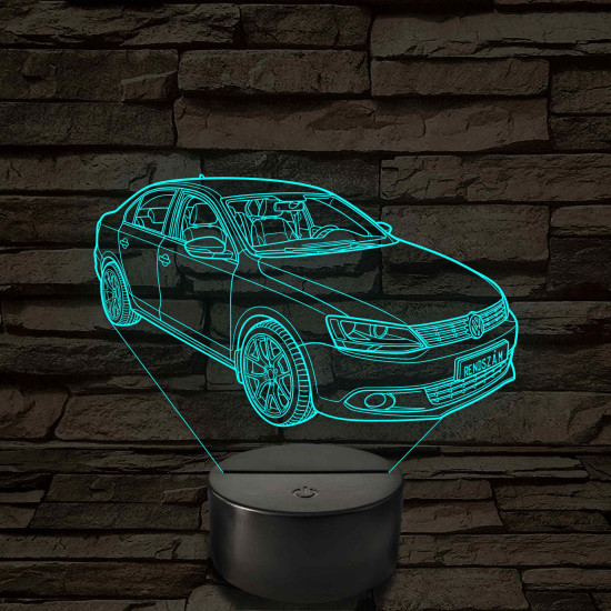 VW Jetta 6 TSI – 7 színű, színváltós LED lámpa