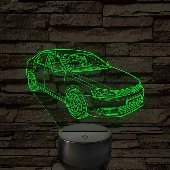 VW Jetta 6 TSI – 7 színű, színváltós LED lámpa