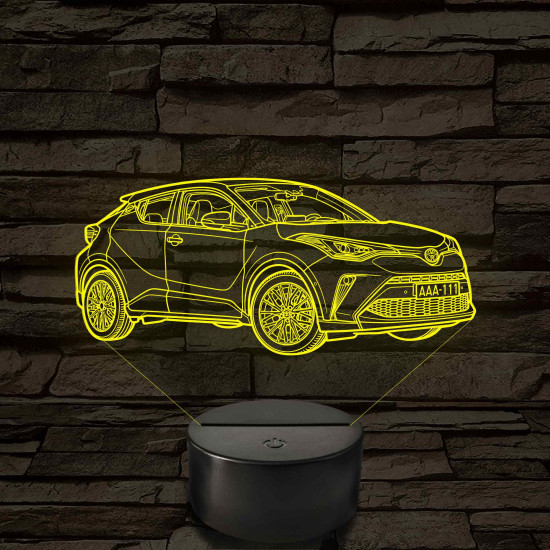 Toyota C-HR – 7 színű, színváltós LED lámpa