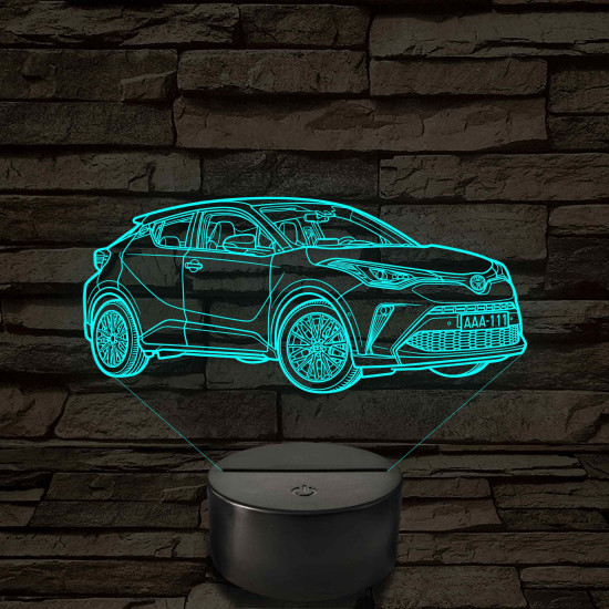 Toyota C-HR – 7 színű, színváltós LED lámpa