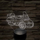 Can-Am Spyder Rt motor – 7 színű, színváltós 3D LED lámpa