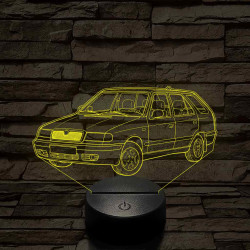 Skoda Felicia kombi 1999 – 7 színű, színváltós 3D LED lámpa