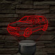 VW Golf MK3 5 ajtós változat - 7 színű, színváltós 3D led lámpa