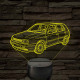 VW Golf MK3 5 ajtós változat - 7 színű, színváltós 3D led lámpa