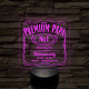 Prémium Papa whiskey stílusban - 7 színű 3D led lámpa