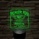 Prémium Papa whiskey stílusban - 7 színű 3D led lámpa