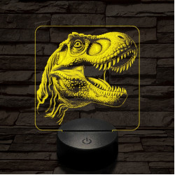 Rexi pofa 7 színű valósághű 3D led lámpa