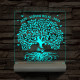 Focis osztályfa személyre szabott fatalppal 7 színű 3D led lámpa