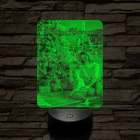 Hasznos karácsonyi ajándék nőknek 7 színű 3D led lámpa