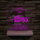 BKV Emléklámpa 3D LED – Egyedi Gravírozás Fa Talppal, 7 Színű Világítással – Tökéletes Ajándék BKV Rajongóknak és Dolgozóknak