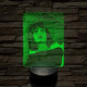 Hasznos Egyedi Nőnapi Fotós Ajándék 7 színű 3D led lámpa