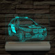 Rendőrségi rendszámos SUV fatalppal 7 színű 3D led lámpa