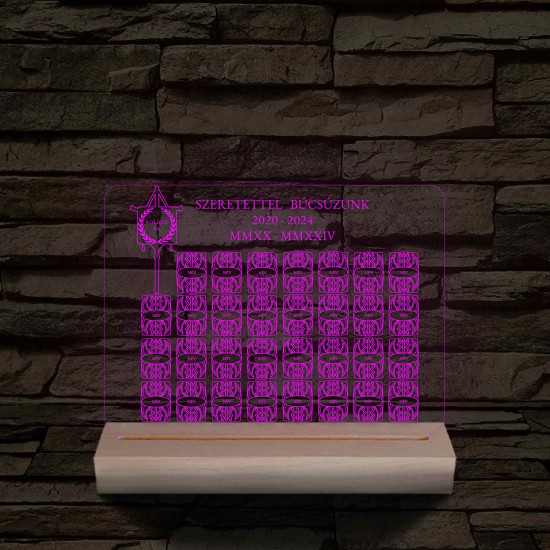 Egyedi Osztály légió 3D LED Lámpa – Személyre szabható pajzsokkal