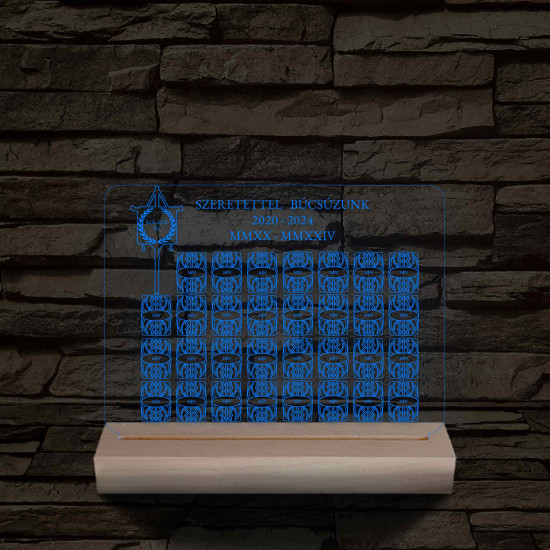 Egyedi Osztály légió 3D LED Lámpa – Személyre szabható pajzsokkal