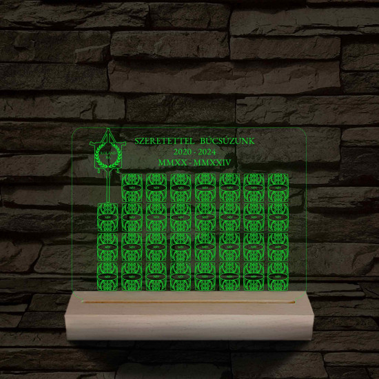 Egyedi Osztály légió 3D LED Lámpa – Személyre szabható pajzsokkal
