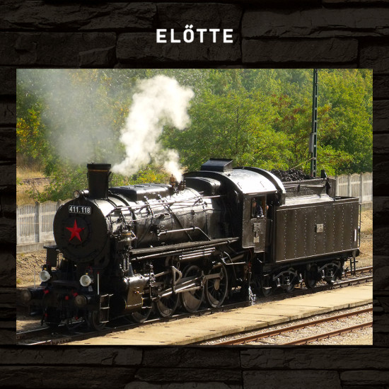 Saját fotó alapján készített vonalas grafika – 7 színű, színváltós LED lámpa