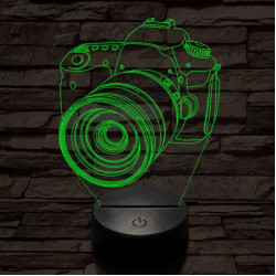 Profi fényképezőgép 7 színű 3D led lámpa