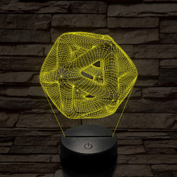 Nonfiguratív labda 7 színű 3D led lámpa