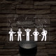 Hey Macarena meme 7 színű 3D led lámpa