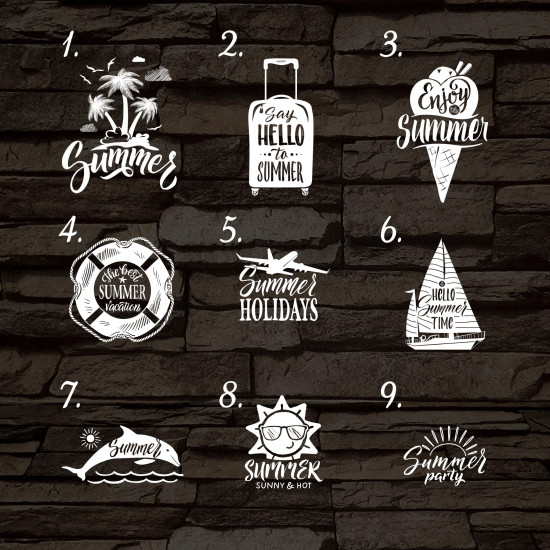 Szeretem a nyarat mintaválasztós 7 színű 3D led lámpa