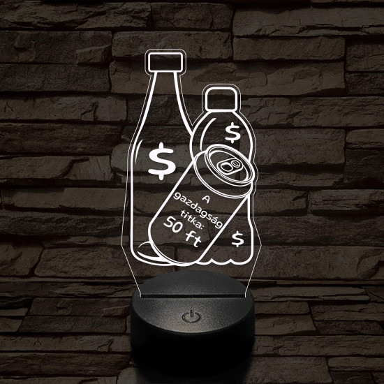 A gazdagság titka: 50 ft 7 színű 3D led lámpa