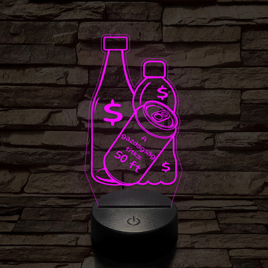 A gazdagság titka: 50 ft 7 színű 3D led lámpa