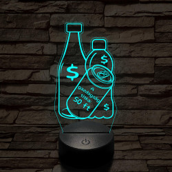 A gazdagság titka: 50 ft 7 színű 3D led lámpa