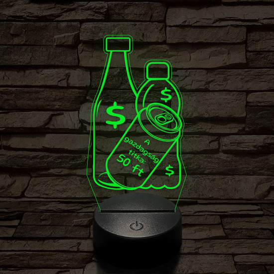 A gazdagság titka: 50 ft 7 színű 3D led lámpa