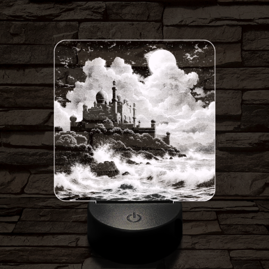 Indiai palota 7 színű valósághű 3D led lámpa