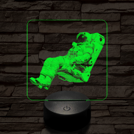 Űrbéli kényelem 7 színű valósághű 3D led lámpa