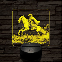 Éjjeli vágta 7 színű valósághű 3D led lámpa