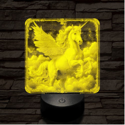 Pegazus tündöklése 7 színű valósághű 3D led lámpa