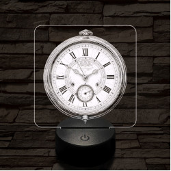 Zsebóra 7 színű valósághű 3D led lámpa