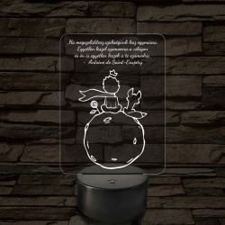 A Kis Herceg 7 színű 3D led lámpa